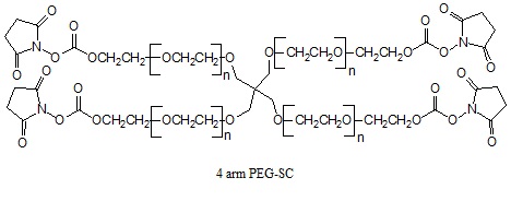 Laysan 四臂聚乙二醇SC酯 4 arm PEG-Succinimidyl Carbonate (4arm-PEG-SC)