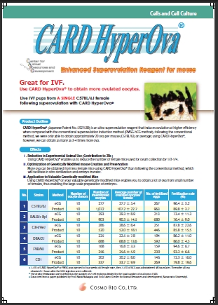 小鼠精子冻存液和体外受精培养基                  FERTIUP ®  &CARD MEDIUM ®