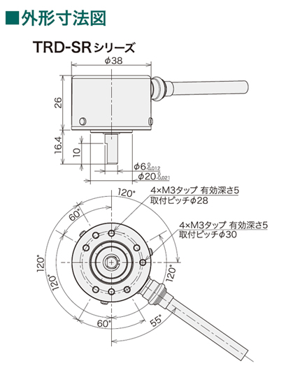 日本光洋旋转编码器TRD-SR系列&Phi;38轴式-日本光洋Koyo-