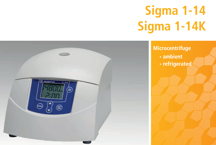Sigma 1-14/1-14K小型台式离心机-湘仪离心机