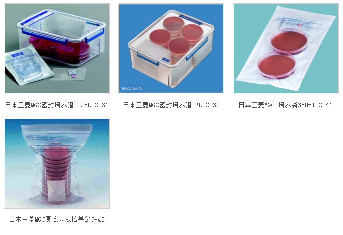 日本MGC三菱2.5L密封培养罐/厌氧产气袋/7.0L厌氧罐/2.5升安宁包/二氧化碳产气袋-培养箱