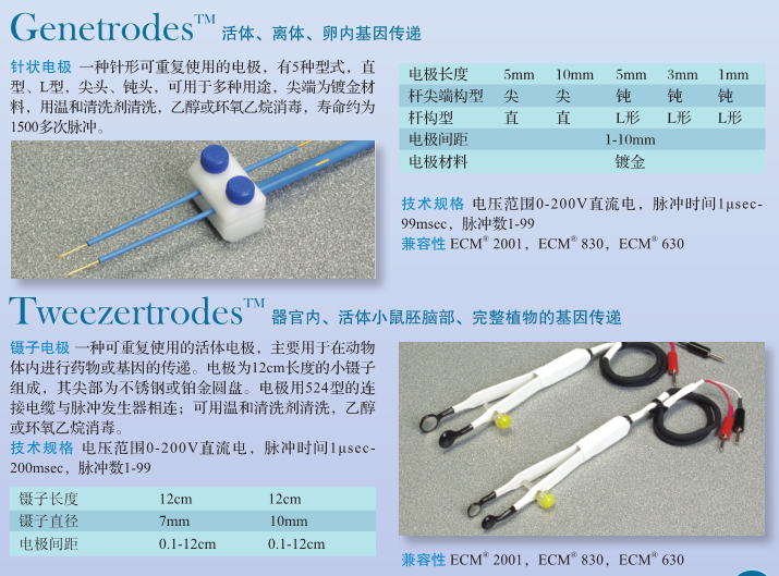 BT指数衰减波电穿孔系统ECM399/ECM630-电穿孔