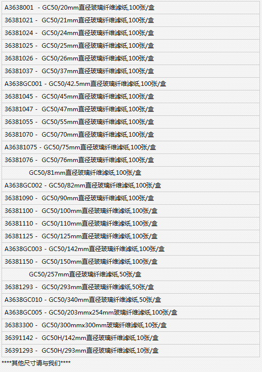 Advantec东洋0.5um孔径玻璃纤维滤纸GC50-47mm